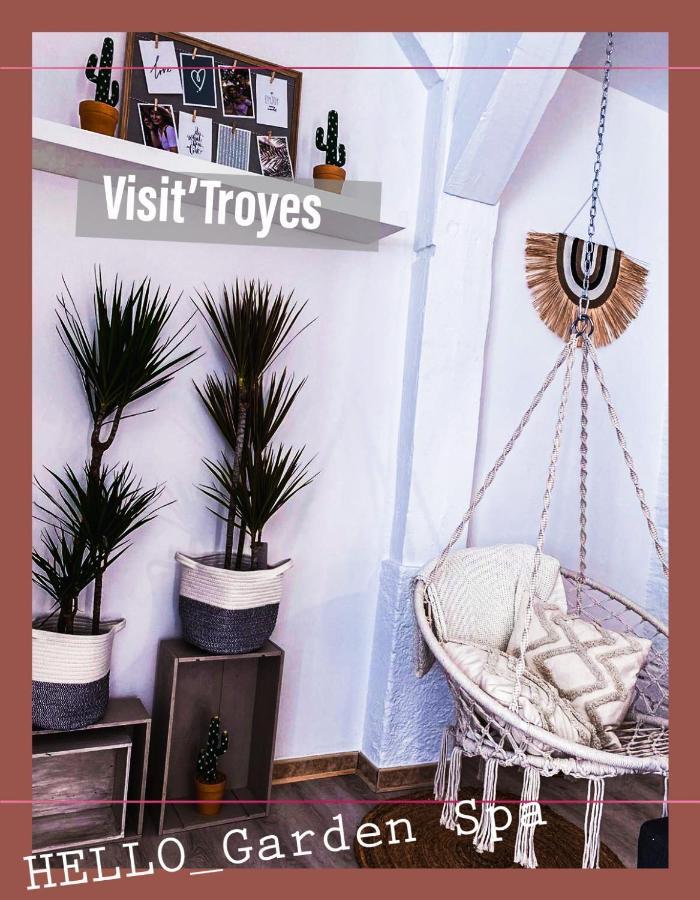 Garden Spa-Hyper Centre Avec Cour-Calme-Sauna-Hamam Apartman Troyes Kültér fotó